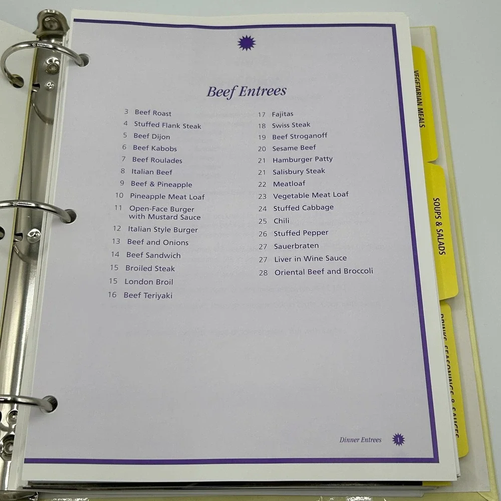 LA Weight Loss Centers Lite Cookbook‎ 2002 Ring Binder Healthy Recipes Diet Plan